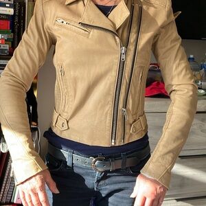 IRO motor jacket - tan